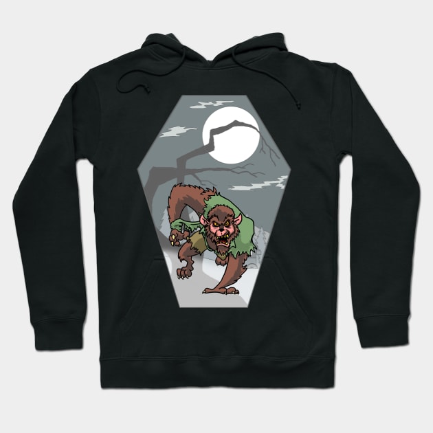 Wolfman Hoodie by Tom Krohne